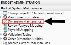 Edit a dimension