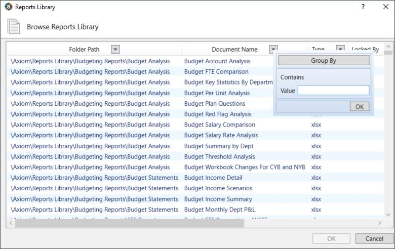 Browse the Report Library
